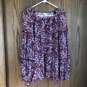 NWT Terra & Sky floral blouse size 2X
